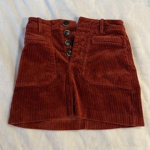 Zara corduroy mini skirt